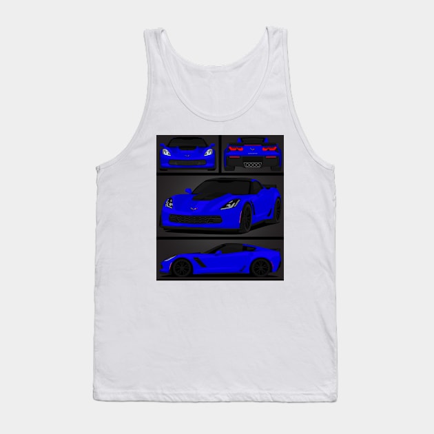 Z06 DARK-BLUE Tank Top by VENZ0LIC